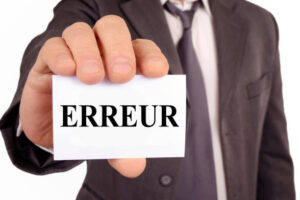 Éviter les erreurs courantes